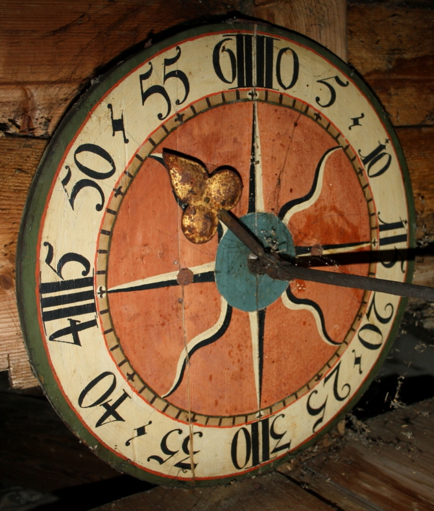 Turmuhrwerk Abtenau Kontrollzifferblatt