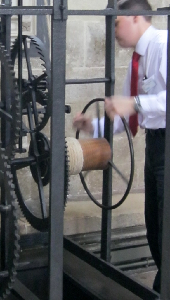 Turmuhrwerk Salisbury Aufzug