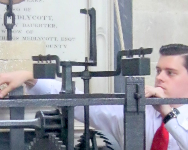 Turmuhrwerk Salisbury Hemmung