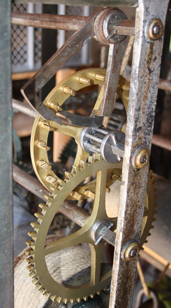 Turmuhrwerk Alzey Stiftengang