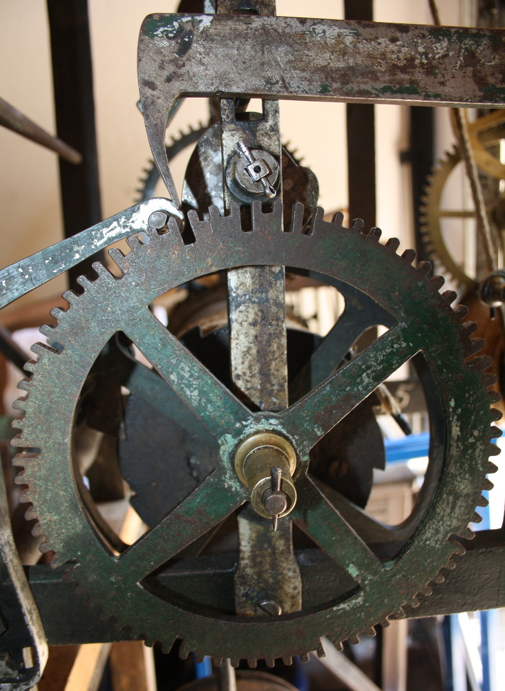 Turmuhrwerk Alzey Schlossscheibe