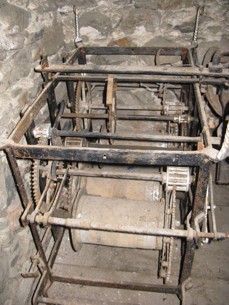 Turmuhrwerk Wahlen Einblick