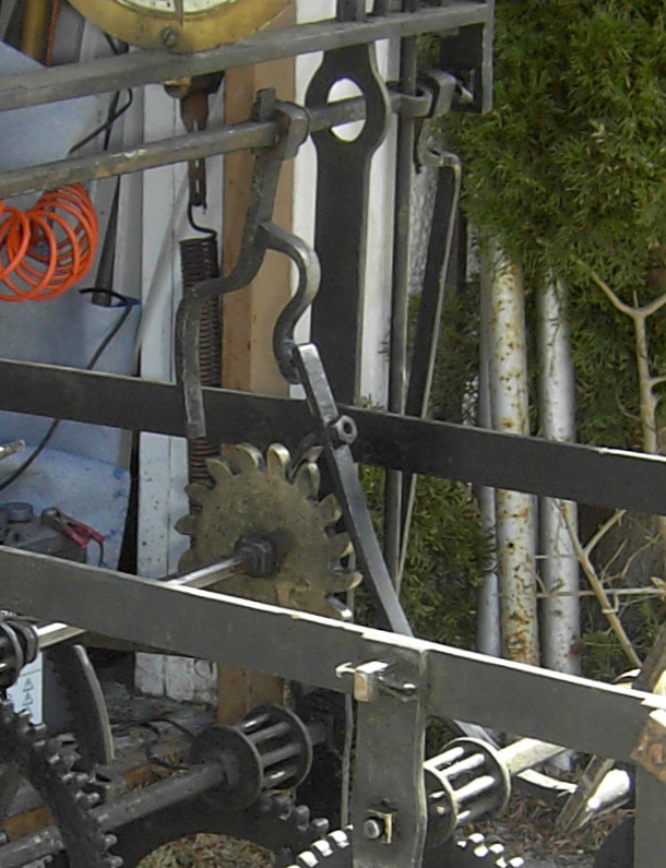 Turmuhrwerk Mutters Hemmung