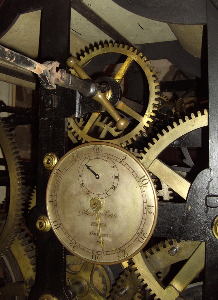 Turmuhrwerk Santiago de Compostela, Kathedrale Kontrollzifferblatt