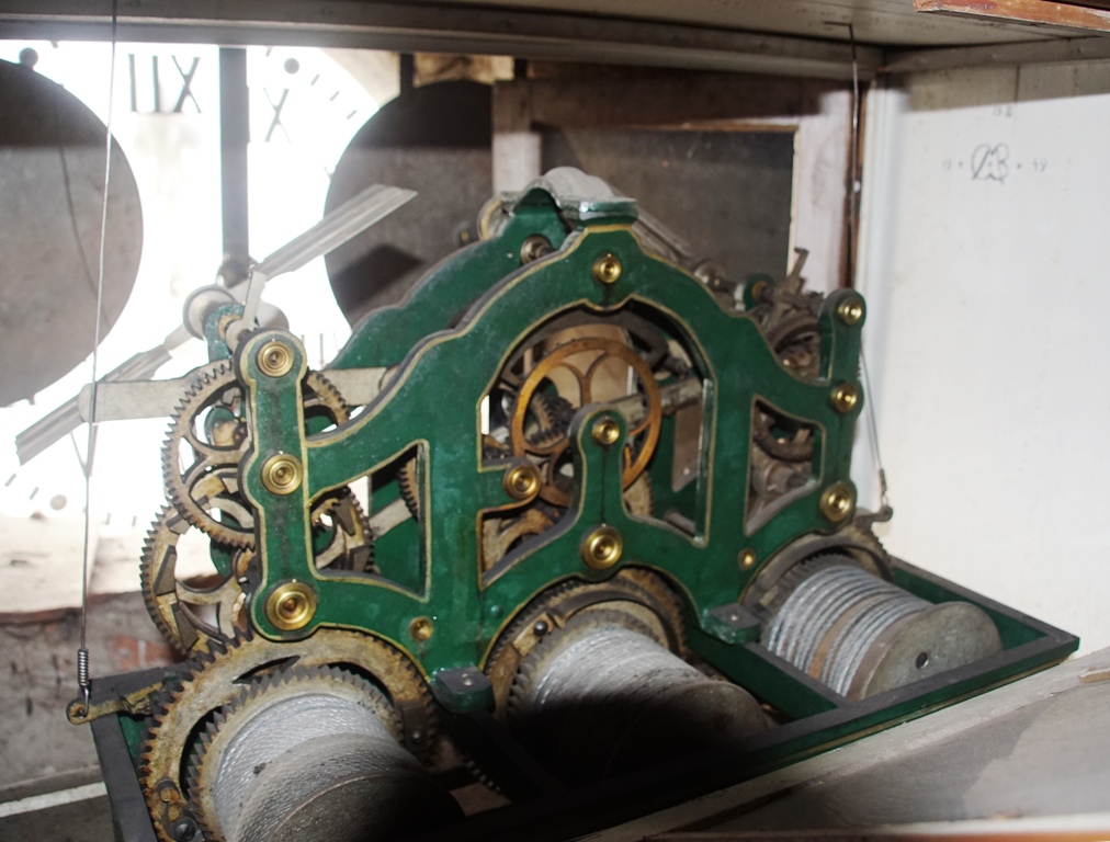 Fassadenuhrwerk Spittal an der Drau, Altes Rathaus Rückseite