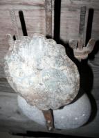 Turmuhrwerk Abtenau Pendellinse mit Wappenschild